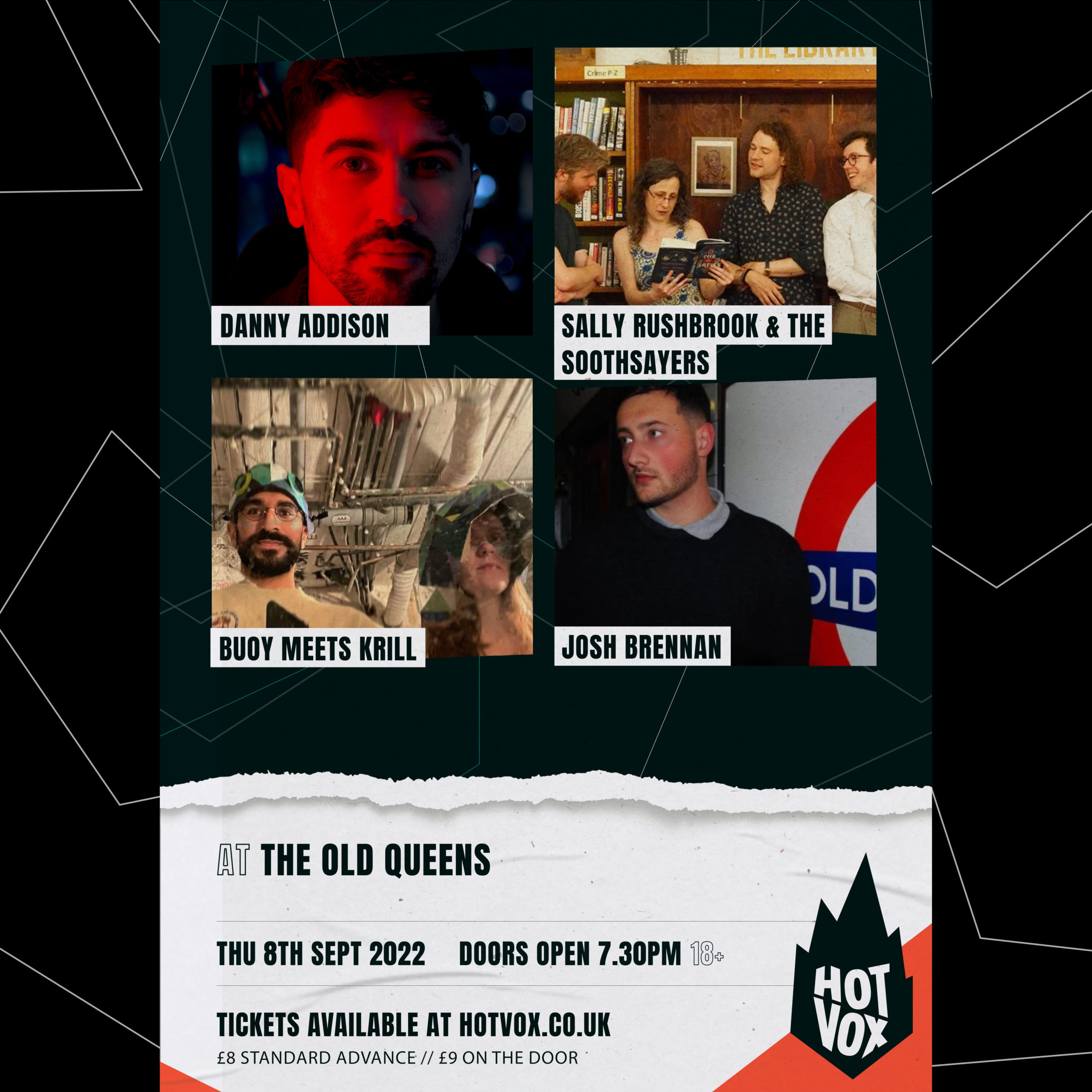 Danny Addison // Sally Rushbrook & The Soothsayers // Buoy Meets Krill // Josh Brennan