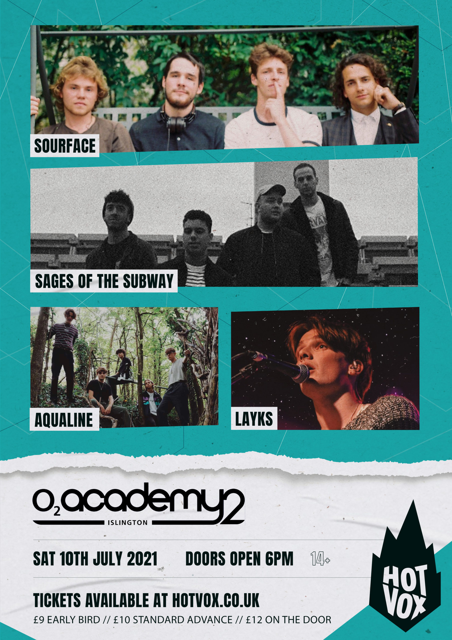 SOURFACE // SAGES OF THE SUBWAY // AQUALINE // LAYKS